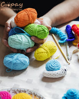Coopay Crochet & Knitting Yarn, 25g x 14 Multicolor Acrylic Yarn, 1071yd, 4ply Soft, Beginner/Professional Kit Coopay