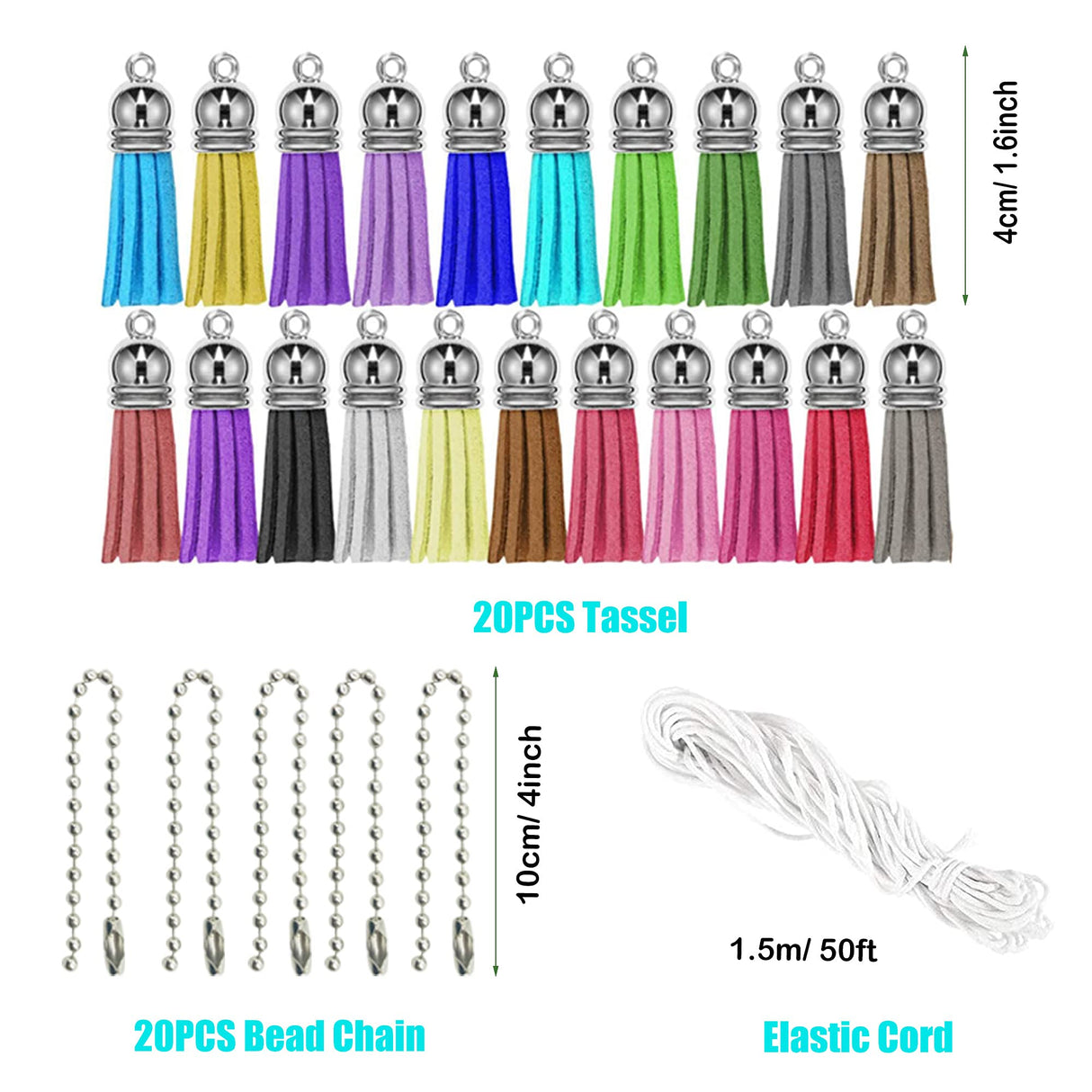 Allazone 160 PCS Sublimation Air Freshener Sheet Set 100 PCS 5 Shape Car Scented Hanging Sheets Felt Air Freshener with Rope, Tassel, Wave Bead Chain for Car Home Use and Decor Allazone