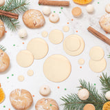 450 Pieces Unfinished Wood Circles for Crafts, 5 Size Wood Rounds Wooden Disc Circles Blank Natural Wood for DIY Painting Carving Art Craft Nitelemn