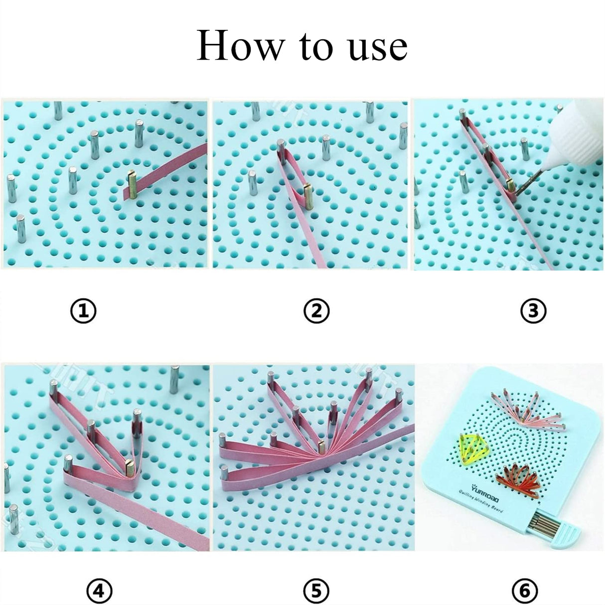 Quilling Kit with 1860 Paper Strips 39cm/54cm and Quilling Tools Like Quilling Pen Slotted Tool Paper Rolling Electric Pen Template Board Quilling DIY Tool Grid Guide Paper Design Drawings Scissors YURROAD