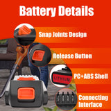 CaliHutt 3.5Ah 20V LBXR20 LBX4020 Lithium Battery Compatible with Black and Decker 20Volt Max LB20 LBX20 LBXR2020 LB2X4020-OPE LBXR20-OPE Cordless Power Drill Driver Tools CaliHutt