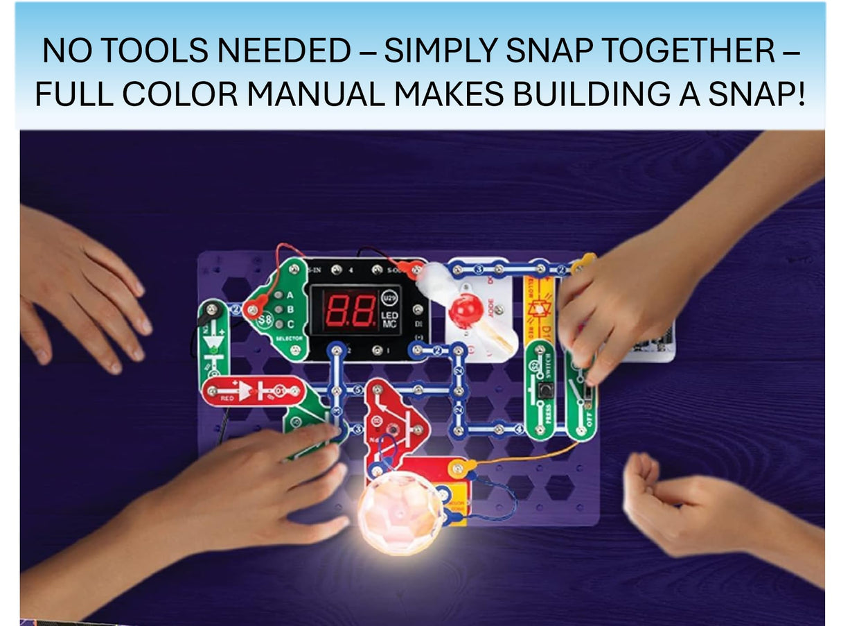 Snap Circuits “Arcade”, Electronics Exploration Kit, Stem Activities for Ages 8+, Full Color Project Manual (SCA-200) Snap Circuits