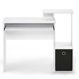 Furinno Econ Multipurpose Home Office Computer Writing Desk, White/Black Furinno