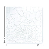 Broken Glass Puzzle - Clear Puzzle - Unique Clearly Impossible Puzzle - Difficult and Fun! - 161 Pieces 10 x 10'' WoodArtSupply