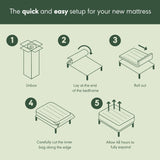 Furinno Tidur Cooling Gel Memory Foam Mattress, 10 Inch, California King Furinno