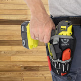 Buho Household Tool Kit Accessory Bundle - Ryobi 18V Cordless Drill Driver 1.5 Ah Battery Charger Hand Tools Drill Bits Tool Bag Holster Pouch Flashlight Buho