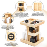 Bathroom Counter Organizer,Shelf for Bathroom Counter,Restroom Organizer,Mens Cologne Organizers,Skincare Organizers,Perfume Tray,Cologne Stand,Vanity Tray,Counter Shelf(Burlywood) EXIN DECHEN