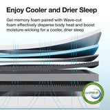 Novilla King Size Mattress in a Box, 14 Inch King Mattress, Gel Memory Foam Mattresses for Cooling Night Sleep & Pressure Relief, CertiPUR-US Certified Novilla