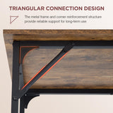PayLessHere 39 inches Computer Desk, Modern Writing Desk, Simple Study Table, Industrial Office Desk, Sturdy Laptop Table for Home Office, Brown PayLessHere