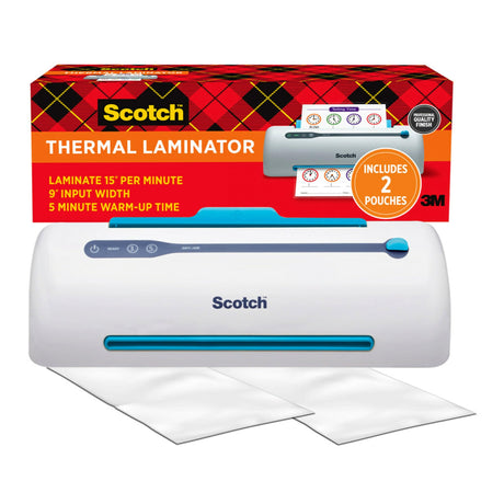 Scotch Brand PRO Thermal Laminator, Never Jam Technology Automatically Prevents Misfed Items, 2 Roller System, 9 inch (TL906) Scotch