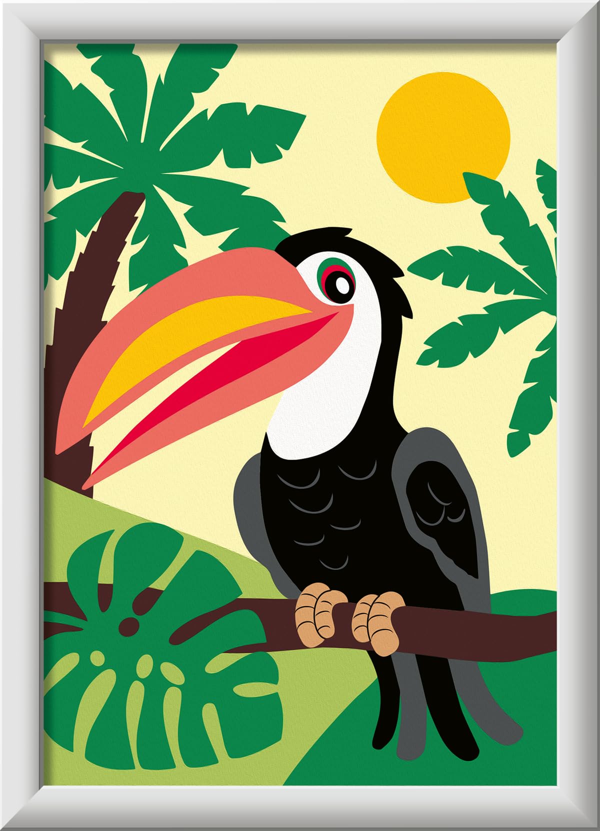 Ravensburger CreArt Toucan in Jungle Paint by Numbers Kit for Kids - 25970 - Painting Arts and Crafts for Ages 7 and Up Ravensburger