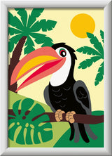 Ravensburger CreArt Toucan in Jungle Paint by Numbers Kit for Kids - 25970 - Painting Arts and Crafts for Ages 7 and Up Ravensburger