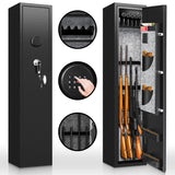 Superday 8-10 Rifle Gun Safe for Rifles and Pistols, Gun Cabinets with Keyboard Lock, Quick Access Gun Safes for Rifles and Shotguns with Adjustable Rack, Fully Assemble Superday