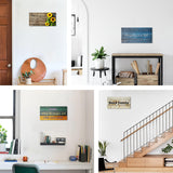 ZXHYWYM Custom Family Sign Wall Art 10"x5" Personalized Quote Sign Canvas Prints Text on Wooden Background Home Decor Framed (10"x5") ZXHYWYM