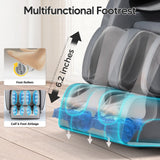 BOSSCARE 2025 Full Body Zero Gravity Massage Chair, APP Control Shiatsu Massaging Recliner with Foot Roller, Back Heated, Bluetooth Speaker, Touch Screen for Family & Friends BOSSCARE