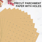 GOAUS Parchment Paper Sheets 9x11 Inch, Air Fryer Toaster Oven Liners Rectangular 175 pcs, Disposable Paper Liners Perforated Fit Cuisinart, Emeril Lagasse, Ninja Foodi, Breville, Instant Pot GOAUS