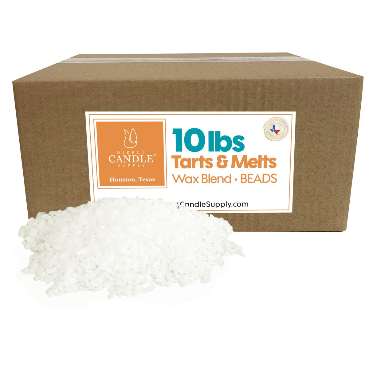 Direct Candle Supply 10lb Melt Pellets, Soy Wax for Candle Making, Soy Wax for Melts, Candle Making Wax Bulk, Paraffin Wax for Candle Making, Great for Melts, Tarts, Pillars and More! Direct Candle Supply