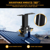 3Pack Heavy Duty Adjustable Pergola Roof Riser Beam Brackets Hardware Kit for Patio Cover, Fit Wood Beam GOOCORREC