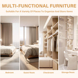 Wakefit 5 Door Armoire Wardrobe Closet with 3 Drawers & Mirror, Wooden Bedroom Armoires with Shelves and Hanging Rod, Freestanding Wardrobe Cabinet for Bedroom, Guest Room (White) Wakefit