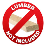 2x4basics 90164MI Custom Work Bench and Shelving Storage System, Black 2 X 4 BASICS