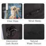 Dmnnlp Dog Memorial Shadow Box, 13.4" Pet Ashes Keepsake with Remembrance Bottle, Wall-Mountable Display Case for Dog/Cat Loss Sympathy Gifts Dmnnlp