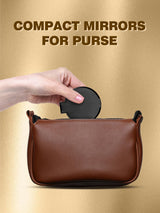 Qislee Compact Mirror Bulk, Round Makeup Bulk Compact Mirrors for Purse, Set of 36 (White) Qislee