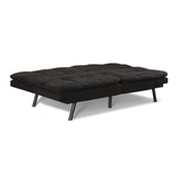 Mainstay.. Memory Foam Futon, Black Suede, Fabric, Wood, Metal + Free Clean Fabric Cloth (Black Suede) Mainstay