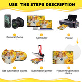 50Pcs Sublimation Blanks Products - Sublimation Cup Coasters Blanks 2.75 Inch for DIY Crafts Car Cup Coasters Painting Project Sublimation Accessories Palksky