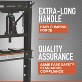 Ironton 20-Ton Hydraulic Shop Press Ironton