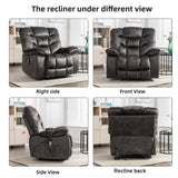 HAOMARKETS Oversized Power Recliner Chair with Massage and Heat, 41" Wide Electric Reclining Chairs with USB Port, Breathable Fabric Overstuffed Reclining Sofa for Living Room Bedroom HAOMARKETS