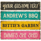 Sigo Signs Custom Rustic Sign, Personalized Decor Street and Gift, 18x4 Inches, ACM, Fade Resistant, Made in USA Sigo Signs