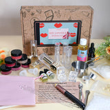 JUYRLE Lipstick Making Kit- 47Pcs DIY Matte Velvet Lipstick Set, Lip Gloss Kit, Make Your Own Lip Stain Kit with Beeswax Long-Lasting Quick-Drying Non-Stick Cup Lip Makeup Gift Kit for Women Beginner JUYRLE