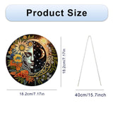 AIBOERL Sun and Moon Diamond Painting Pendant Kits,5D Diamond Art Diamond Painting Hanging Kits,7.17"X7.17"DIY Diamonds Painting Suncatcher Pendant Kit for Adults for Gift Wall Home Decor AIBOERL