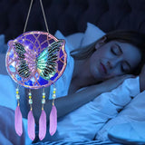 EEEKit 2PCS Diamond Painting Suncatcher Kit, Hanging Diamond Art Painting Suncatcher, DIY Crystal Art Wind Chime for Home Wall Window Decor EEEKit