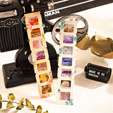Vilikya 94pcs Movie Film Stickers for Scrapbook Kit, Film Strip Photo Frame for Scrapbooking Supplies, Quote Stickers for Journaling Decorative Bullet Journal Planner DIY Craft Vilikya