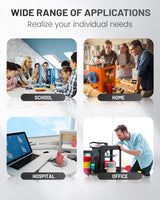 COLIDO ABS Filament 1.75mm,High Abrasion and Heat Resistance,no Clogging,Neat Winding,3D Printer Filament 1kg Spool (2.2lbs),Dimensional Accuracy +/- 0.02mm, Suitable for Most 3D Printers.(1-Black CoLiDo