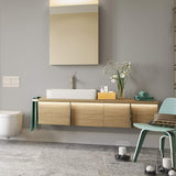 A Selected Pine Wood Organizer Open Box 4 Packs, 6x10 Wooden Storage Container with Handle for Bathroom and Kitchen ASelected