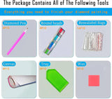 CHWGLFGG 4 Pack Diamond Painting Kits for Adults Beginners,DIY 5D Scenic Landscape Diamond Art Kits,Round Full Drill Forest Sunset Glow Scenery Gem Art Kit,Home Wall Decor 11.8 x 11.8 Inch CHWGLFGG