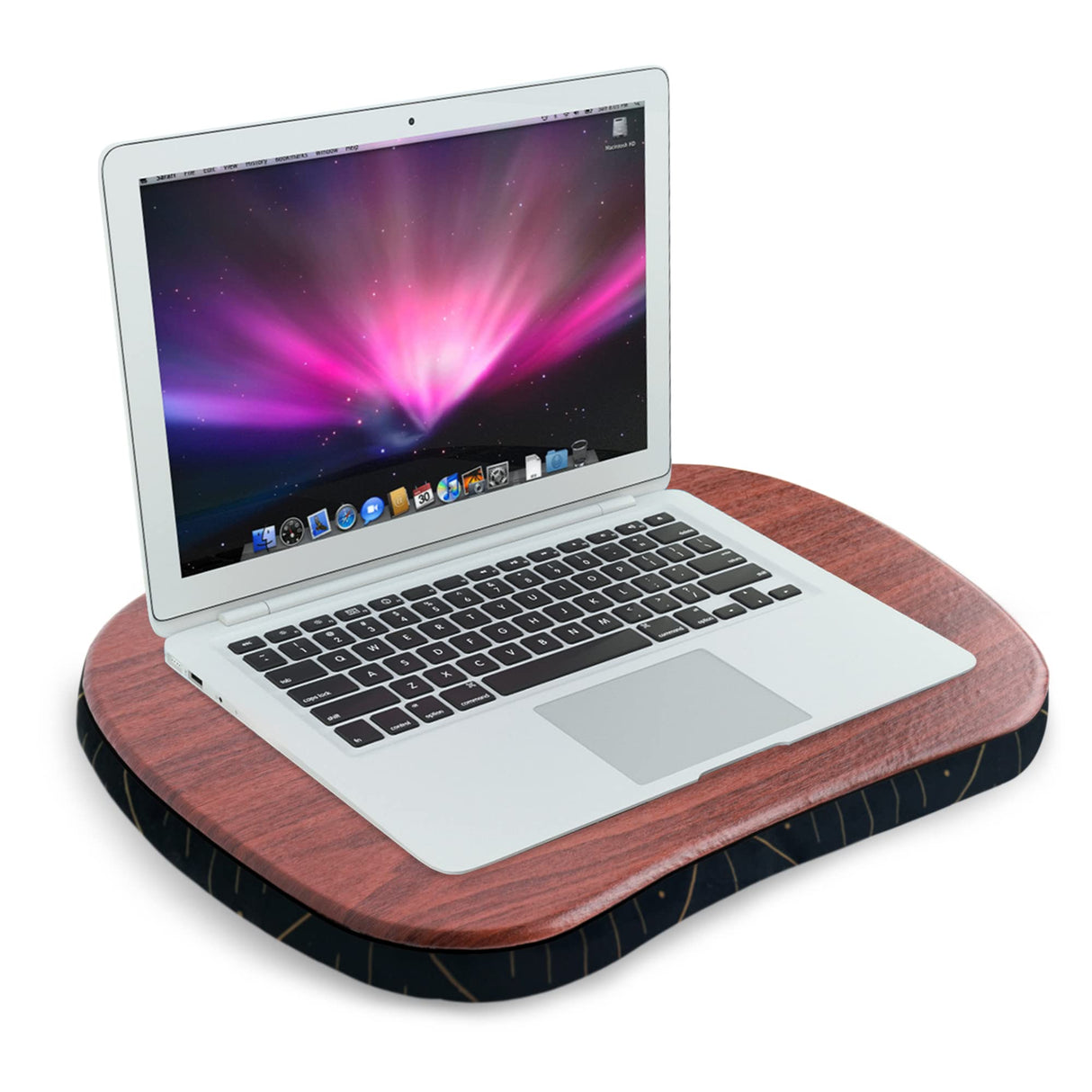 Jasenna Lap Laptop Desk - Portable Lap Desk with Pillow Cushion, Fits up to 15.6 inch Laptop for Home Office Students Use as Computer Laptop Stand, Book Tablet(1-Dark Brown) Jasenna