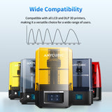 ANYCUBIC 3D Printer Resin, 405nm SLA UV-Curing Resin with High Precision and Quick Curing & Excellent Fluidity for LCD 3D Printing (Grey+Grey, 2kg) ANYCUBIC