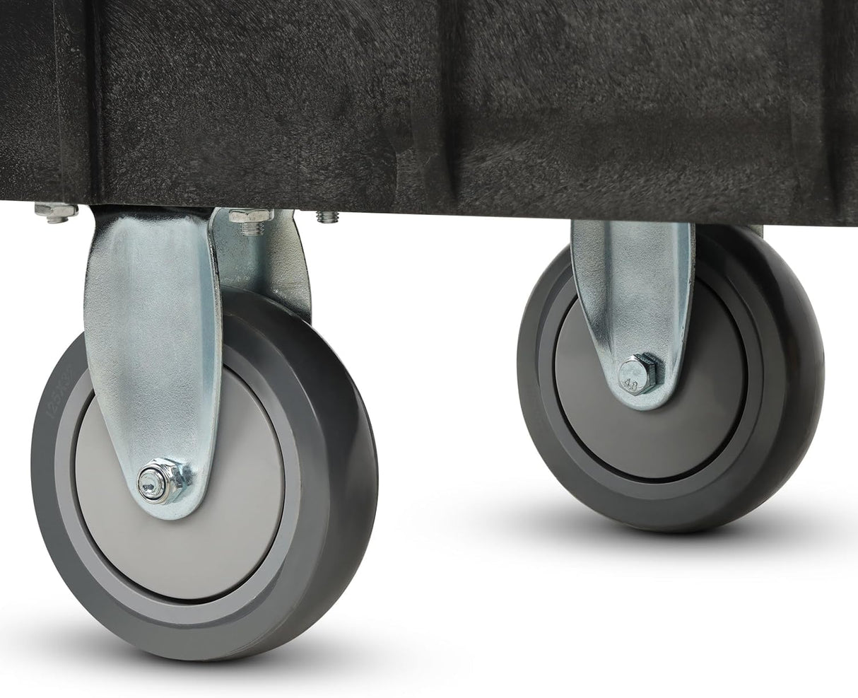 Simpli-Magic Rolling Utility Cart on Wheels, Heavy Duty with Ergonomic Handle, Deep Shelfs for Garage, Warehouse, Workshop, 600-Pound Capacity 40x33x17-Inch SIMPLI-MAGIC