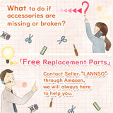 DIY Dollhouse Miniature Wooden Furniture Kit, Doll House Kit with Dust Proof Cover and Music Box, Mini Handmade Wooden Dollhouse Toys for Adult Gift (M2011) Lannso