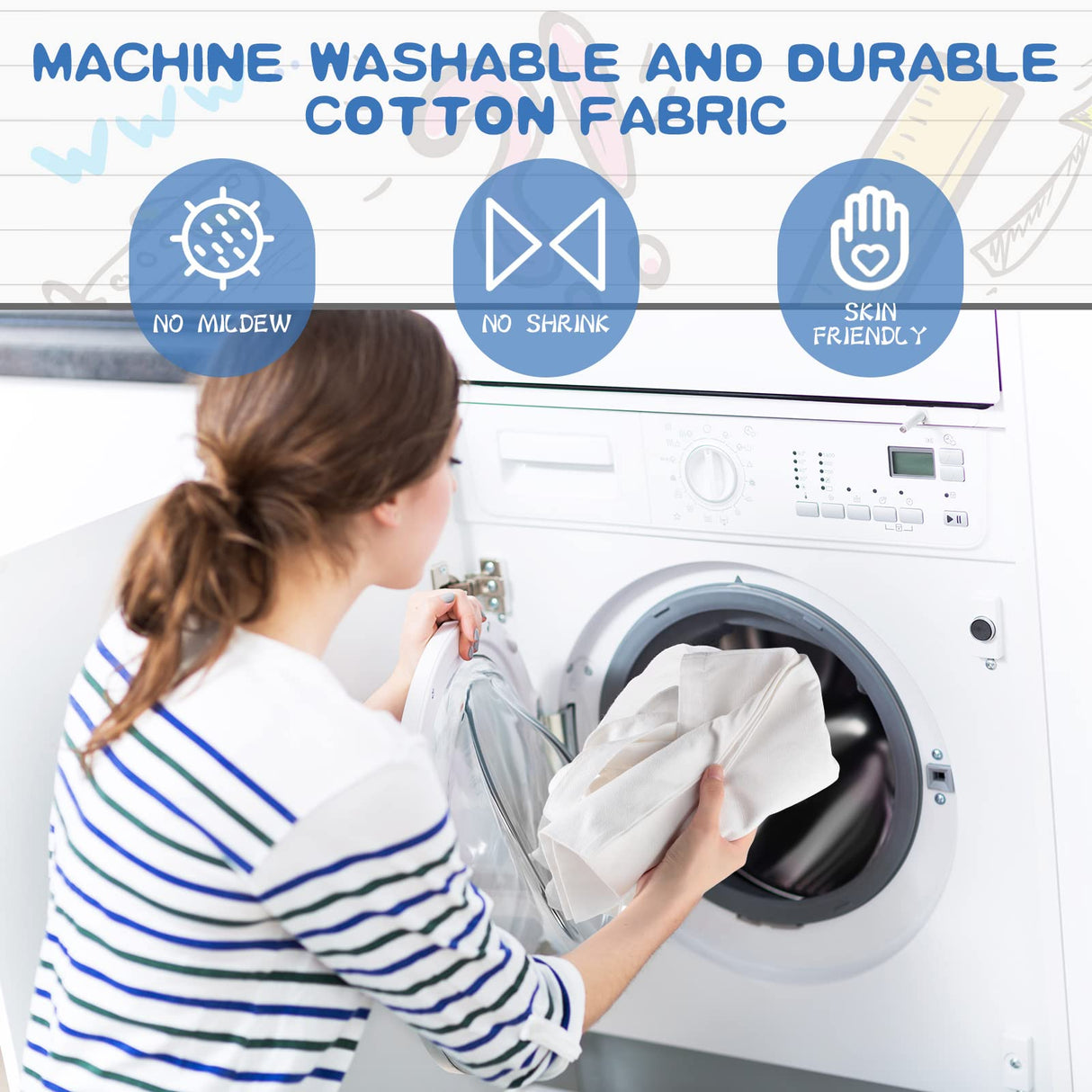 CHENGU 12 Pack Sublimation Tote Bags Blank Canvas Bag Reusable Grocery Bags 15.7x12 Inch Washable Heat Transfer Bag Bulk DIY Craft (White) CHENGU