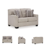 Signature Design by Ashley Mahoney Contemporary Tufted Loveseat, Beige Signature Design by Ashley