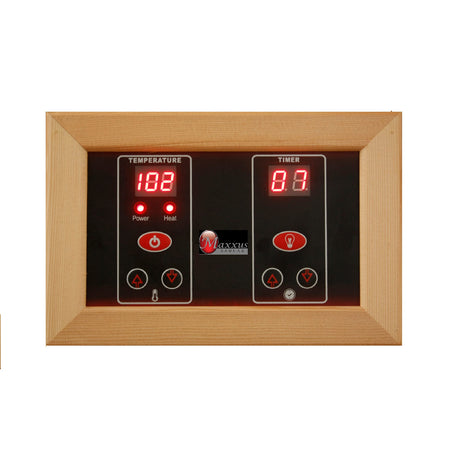 DYNAMIC SAUNAS Maxxus MX-M206-01 2-Person Full Spectrum Near Zero EMF (Under 2MG) FAR Infrared Sauna (Canadian Clear Red Cedar) Curb Side Delivery DYNAMIC SAUNAS