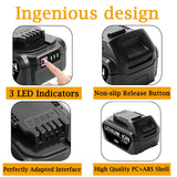 2 Packs 20V 6.5Ah Replacement Battery Compatible with Dewalt 20V Battery Max XR Lithium-ion DCB200 DCB204 DCB206 DCB180 DCD985B DCD771C2 DCS355D1 DCD790B Cordless Power Tools Touyeet