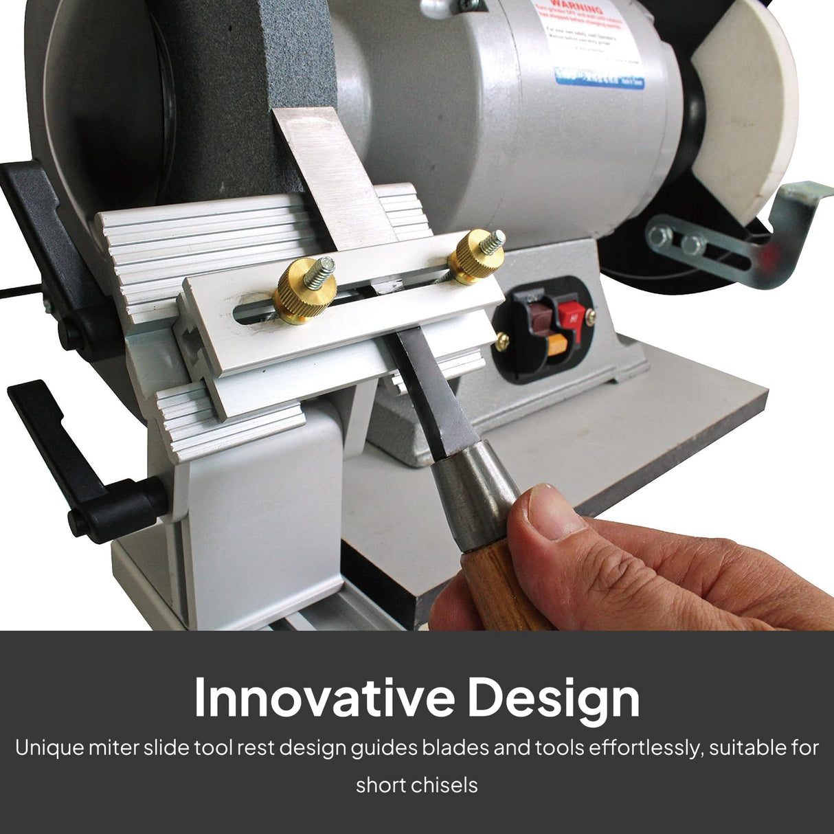 Generic Sharpening Jig Sharpening Tool Rest Jig Metal Stand Home Work Wood Turning Tools for 6 inch or 8 inch Bench Grinder Sanders Generic