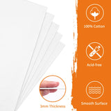 FIXWAL Canvas Boards for Painting 24pcs, with 8x10, 9x12, 11x14, 5x7 Canvases for Painting Art Paint Canvas Panels Gesso Primed Acid-Free Blank Canvas Boards Acrylics Oil Watercolor Paints Fixwal