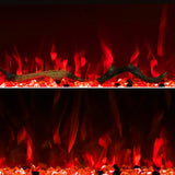 VINEMOUNT 48“ Smart Electric Fireplaces Inserts, Remote & Touch Screen & APP Control, Recessed & Wall-Mounted Fireplace Heater with Thermostat,Multi-Color Flames… VINEMOUNT