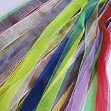 Chenkou Craft Solid Organza Ribbon Assorted 24 Yards Craft Bow Party Decoration Packing Ribbons (Mix, 3/8"(10mm)) Chenkou Craft